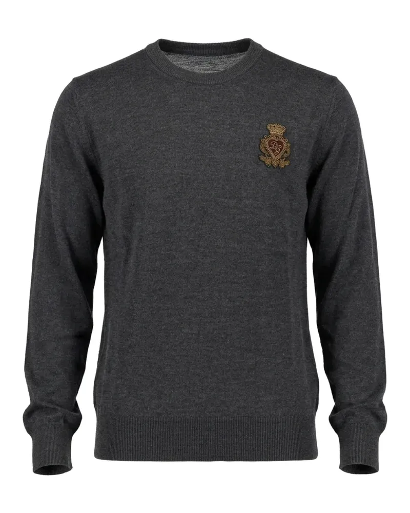 Dolce & Gabbana Pullover mit Logo-Stickerei - Grau Grau