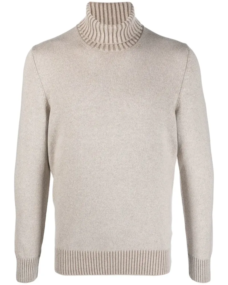 La Fileria Kaschmirpullover mit Rollkragen - Nude Nude