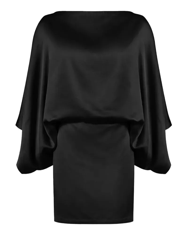 NINEMINUTES The Macha draped mini dress - Schwarz Schwarz