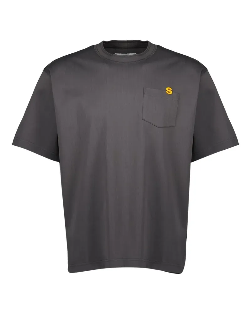 Sacai Klassisches T-Shirt - Grau Grau