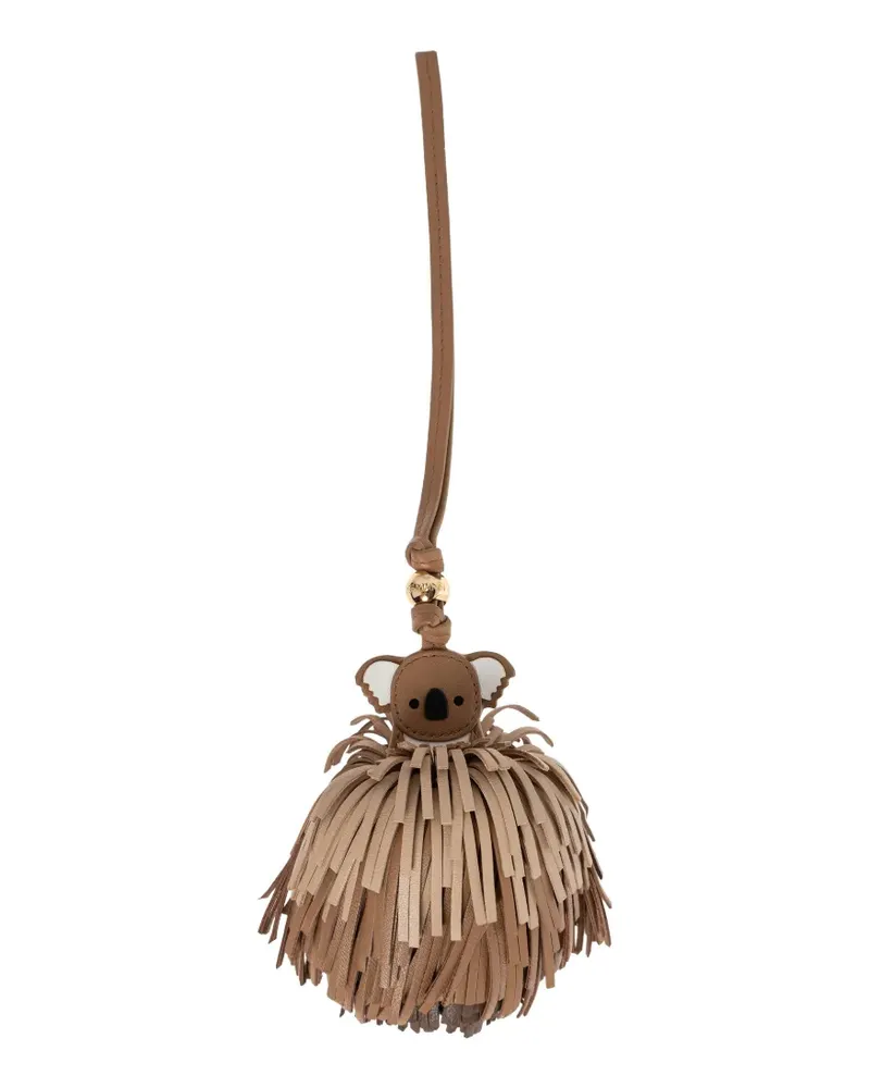 Zimmermann koala fringed bag charm - Braun Braun
