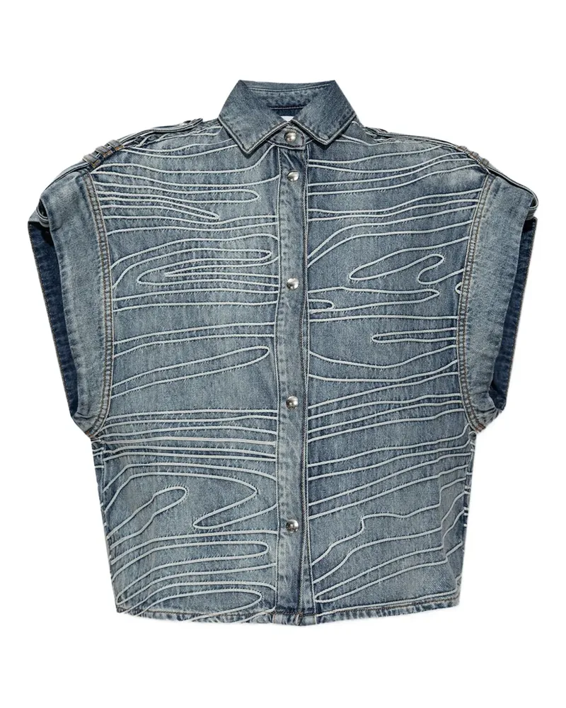 IRO Weste aus Denim - Blau Blau