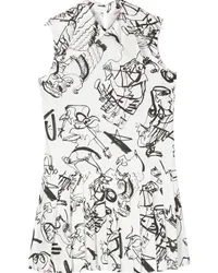 Charles Jeffrey Loverboy Minikleid mit abstraktem Print Weiß