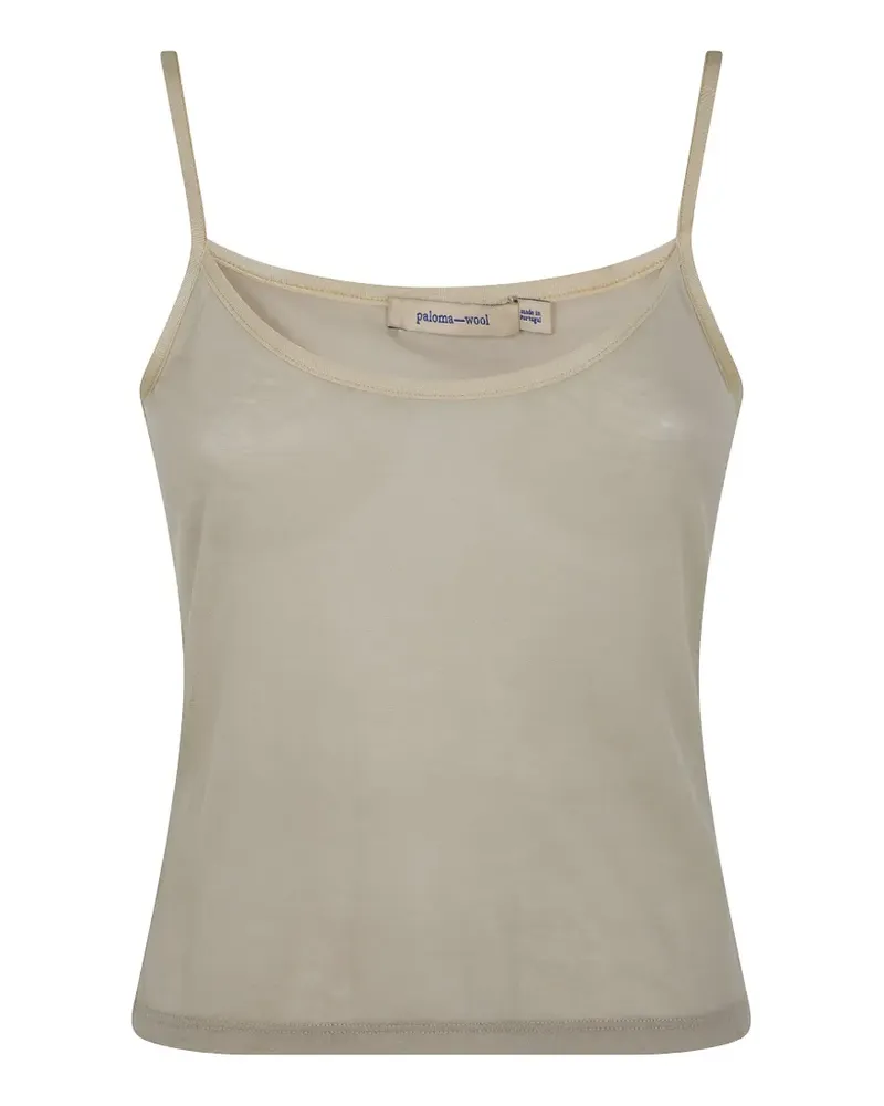 Paloma Wool Nasem semi-sheer camisole tank top - Nude Nude
