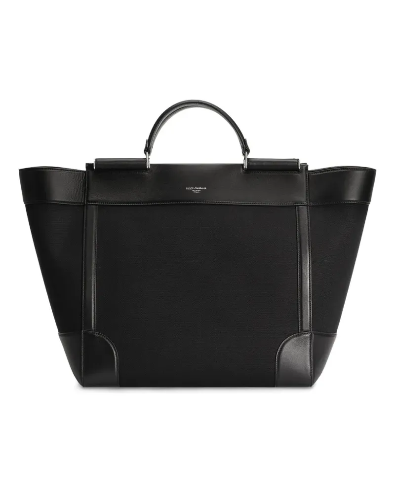 Dolce & Gabbana Shopper mit Logo - Schwarz Schwarz