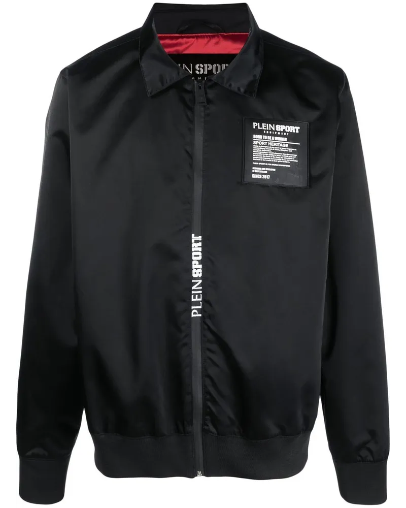 Philipp Plein Hemdjacke mit Reißverschluss - Schwarz Schwarz