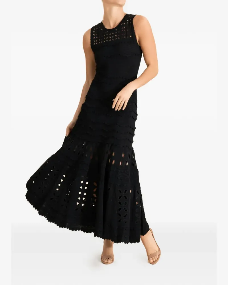Ulla Johnson Lakshmi knitted maxi dress - Schwarz Schwarz