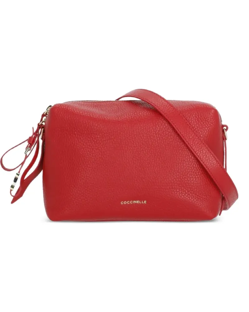 Coccinelle pebbled leather shoulder bag - Rot Rot