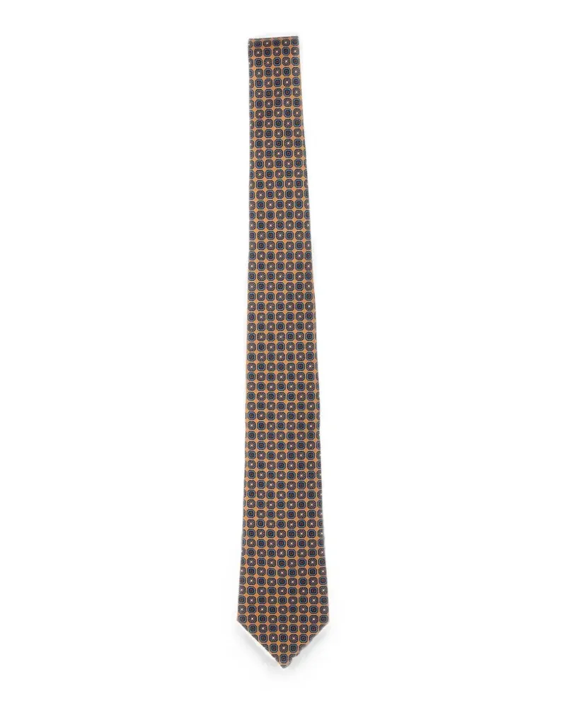 Kiton micro geometric tie - Braun Braun