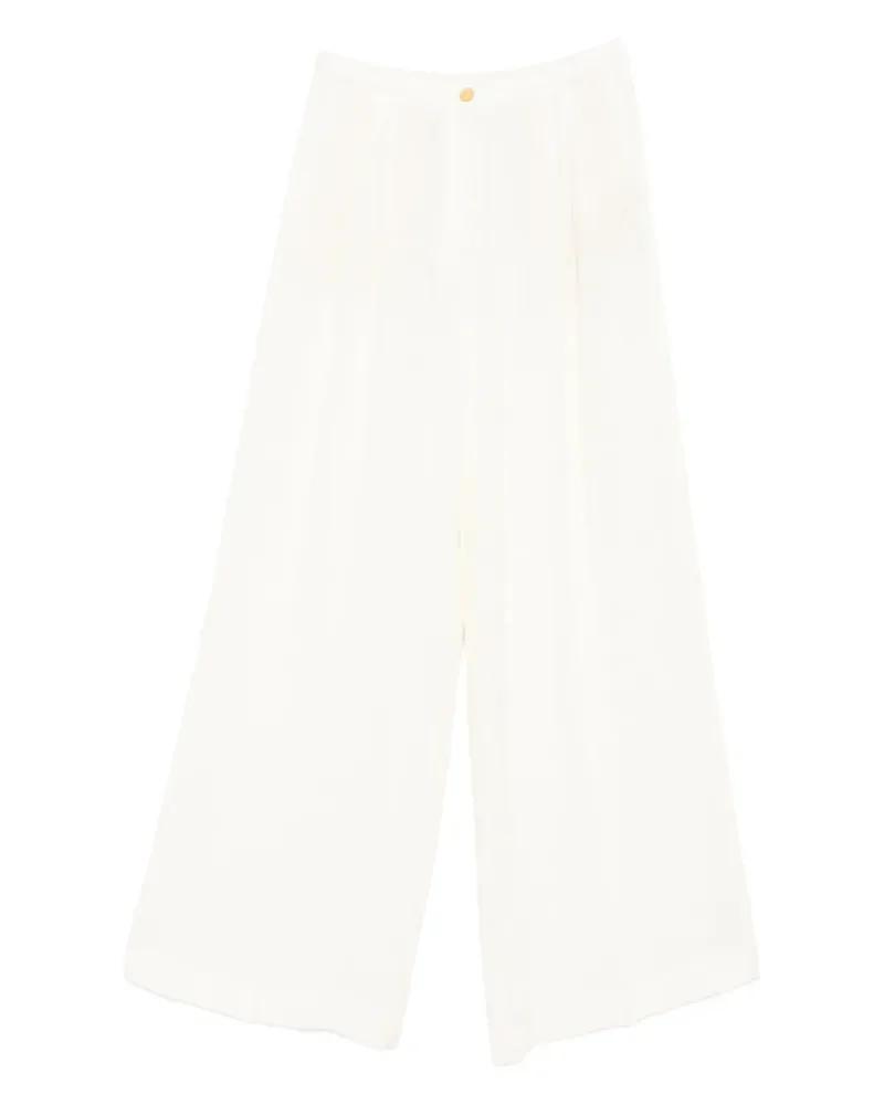 forte_forte Hose mit Faltendetail - Nude Nude
