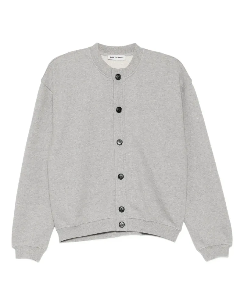 LOW CLASSIC button-up sweatshirt - Grau Grau