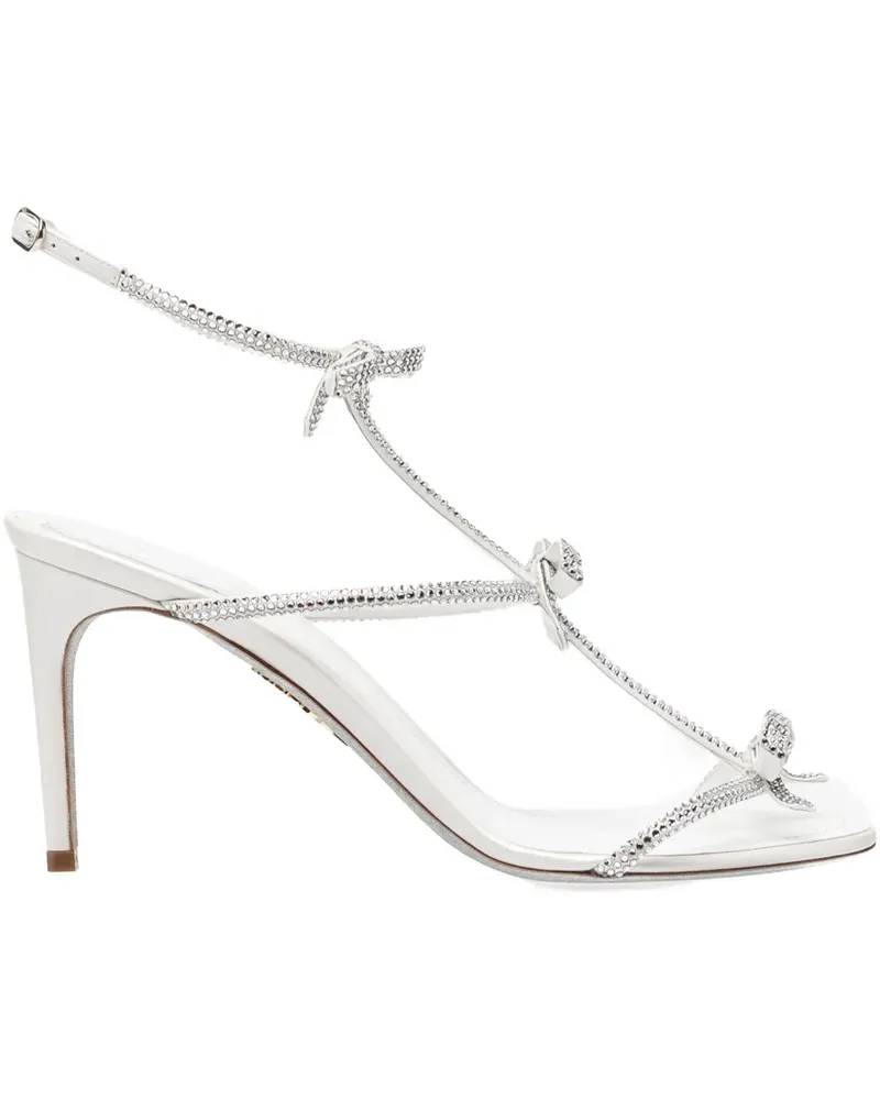 René Caovilla 80mm Caterina heeled sandals - Weiß Weiß