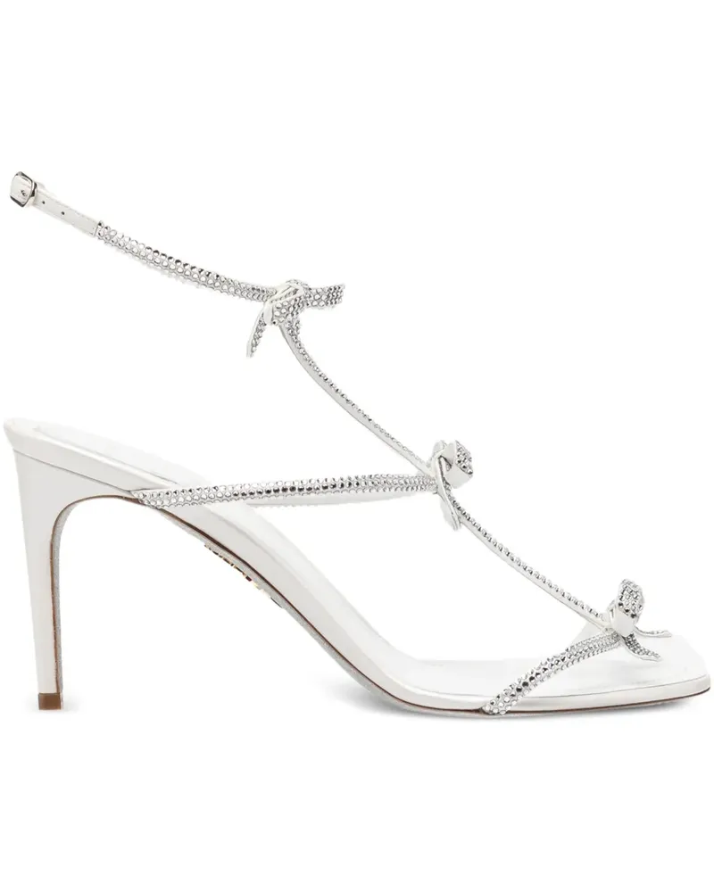 René Caovilla 80mm Caterina heeled sandals - Weiß Weiß