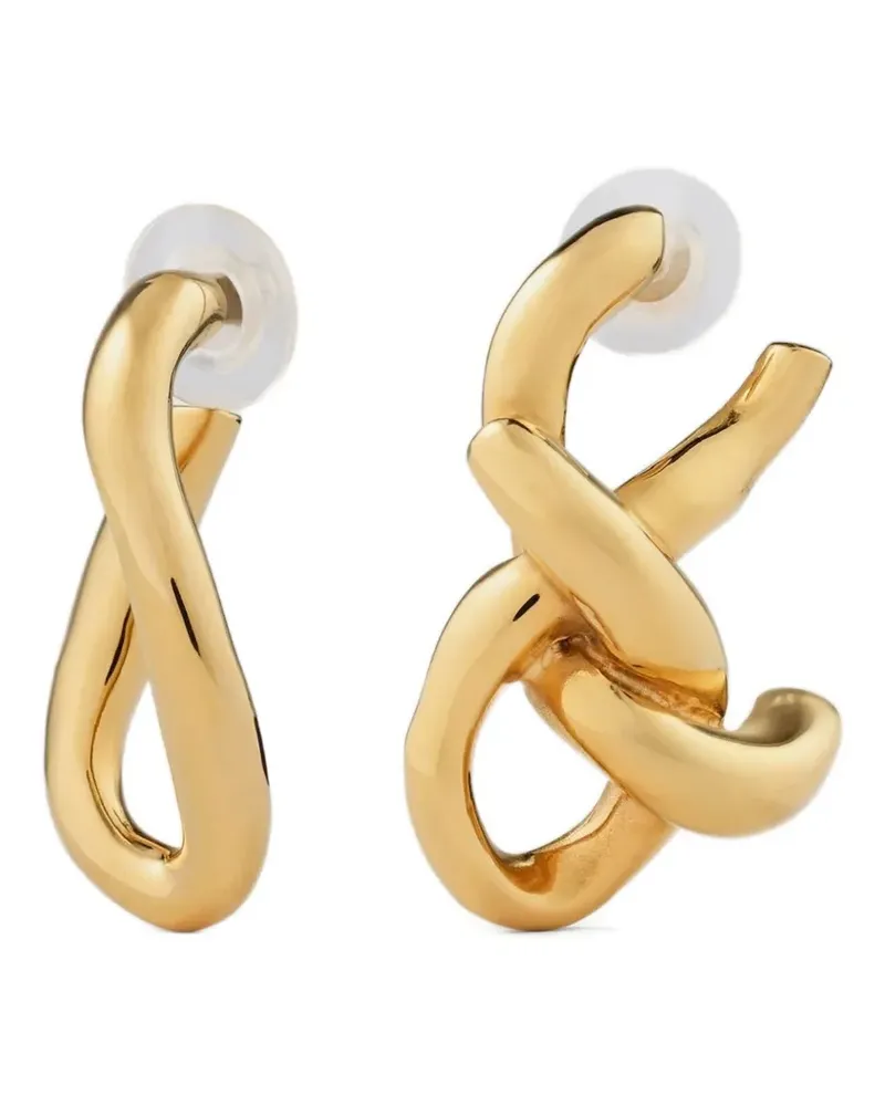 Givenchy chain link asymmetrical earrings - Gold Gold