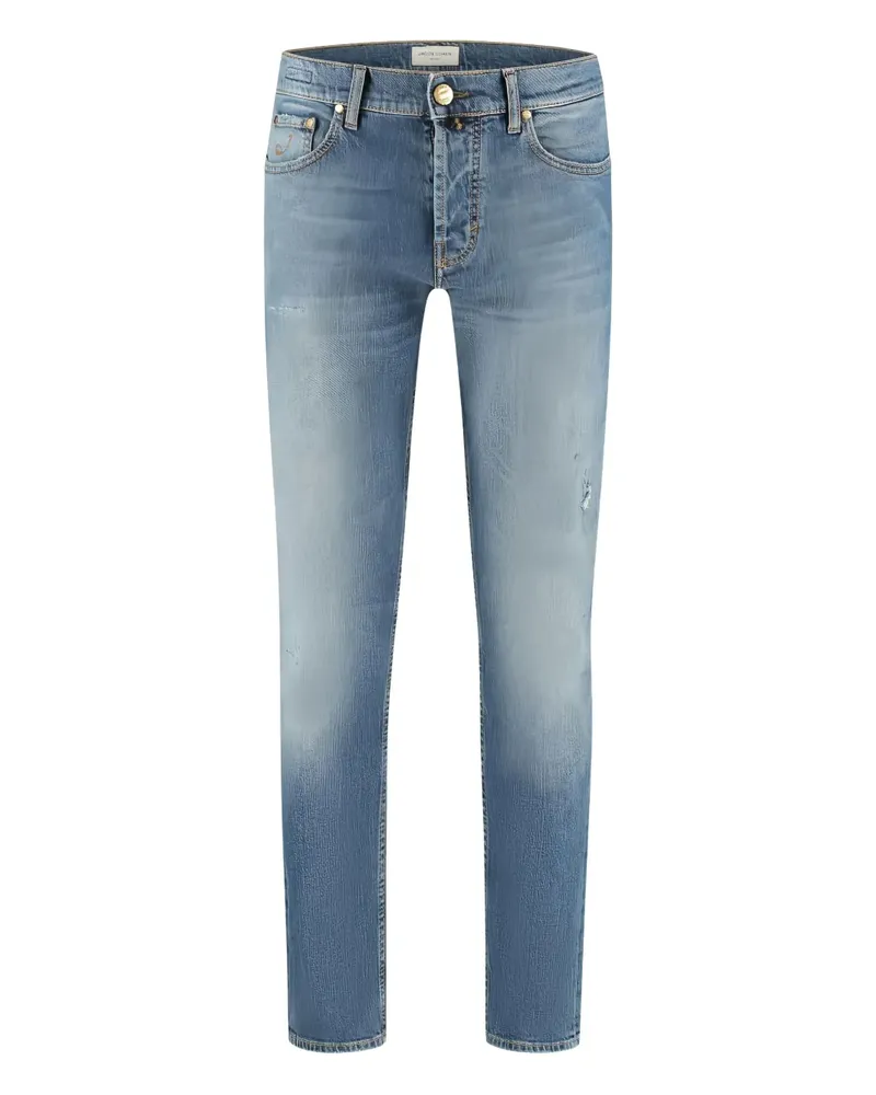 Jacob Cohën faded distressed jeans - Blau Blau
