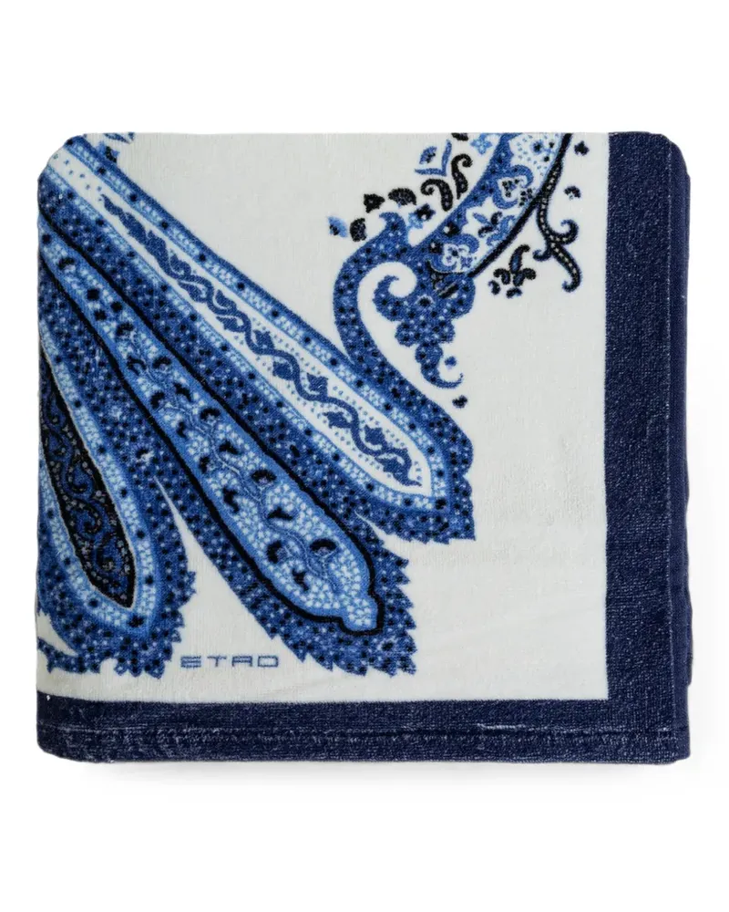 Etro paisley-print beach towel - Weiß Weiß