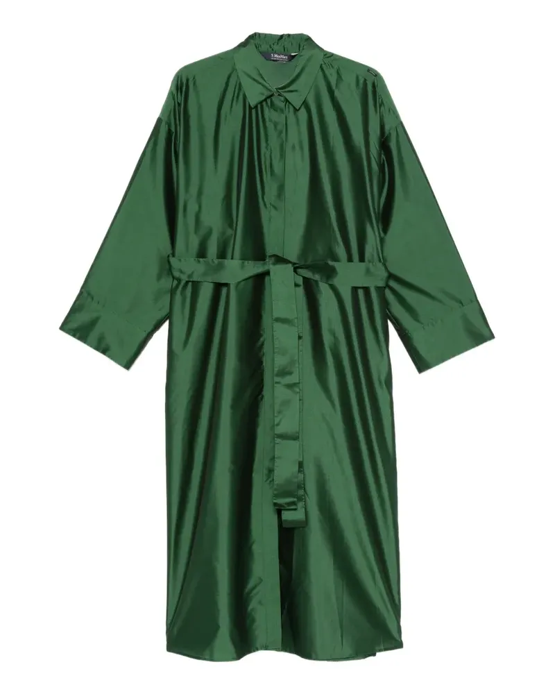 Max Mara Smmanna belted shirt midi dress - Grün Grün