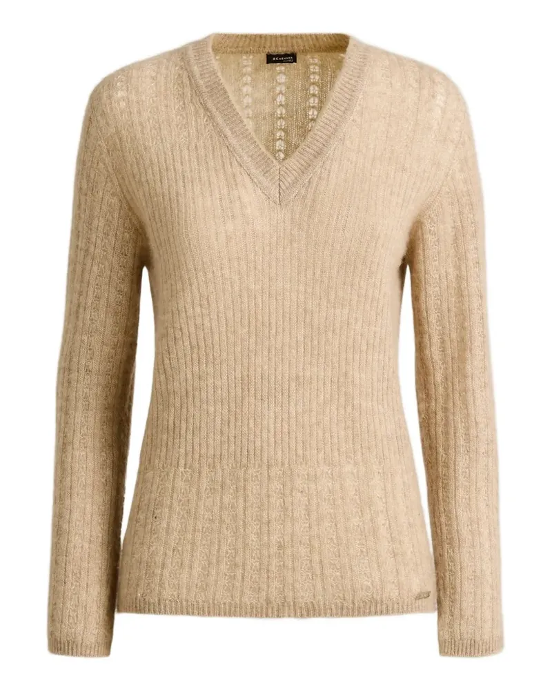 Kiton Pullover mit V-Ausschnitt - Nude Nude