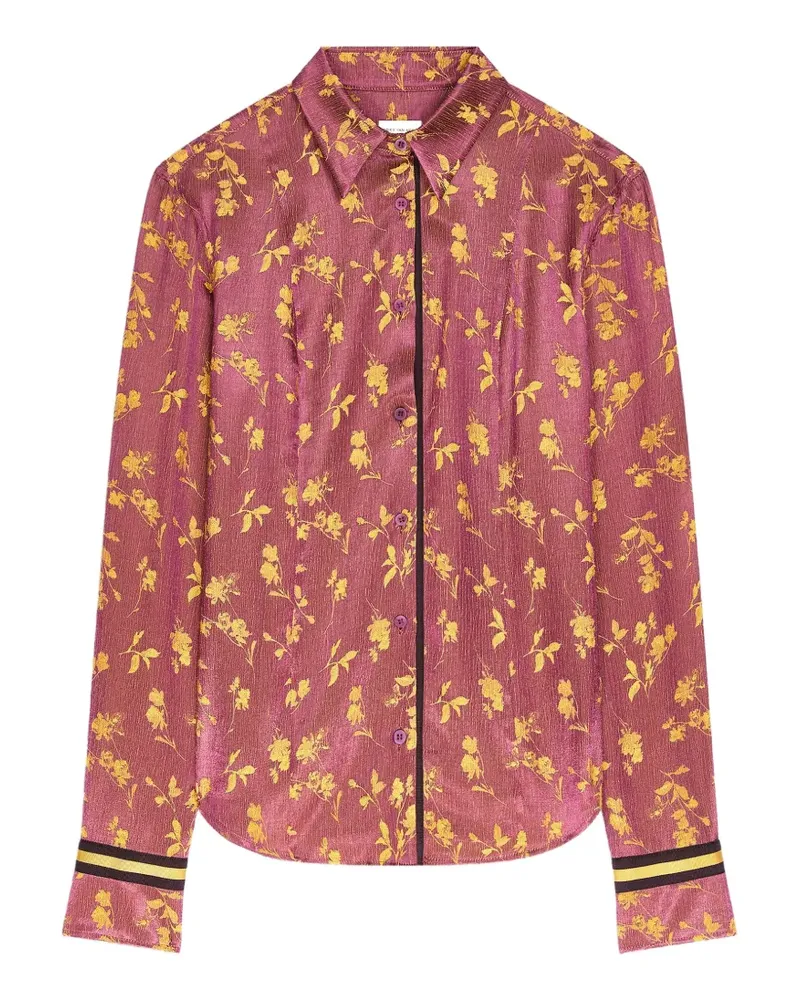 Dries van Noten Jacquard-Hemd - Violett Violett