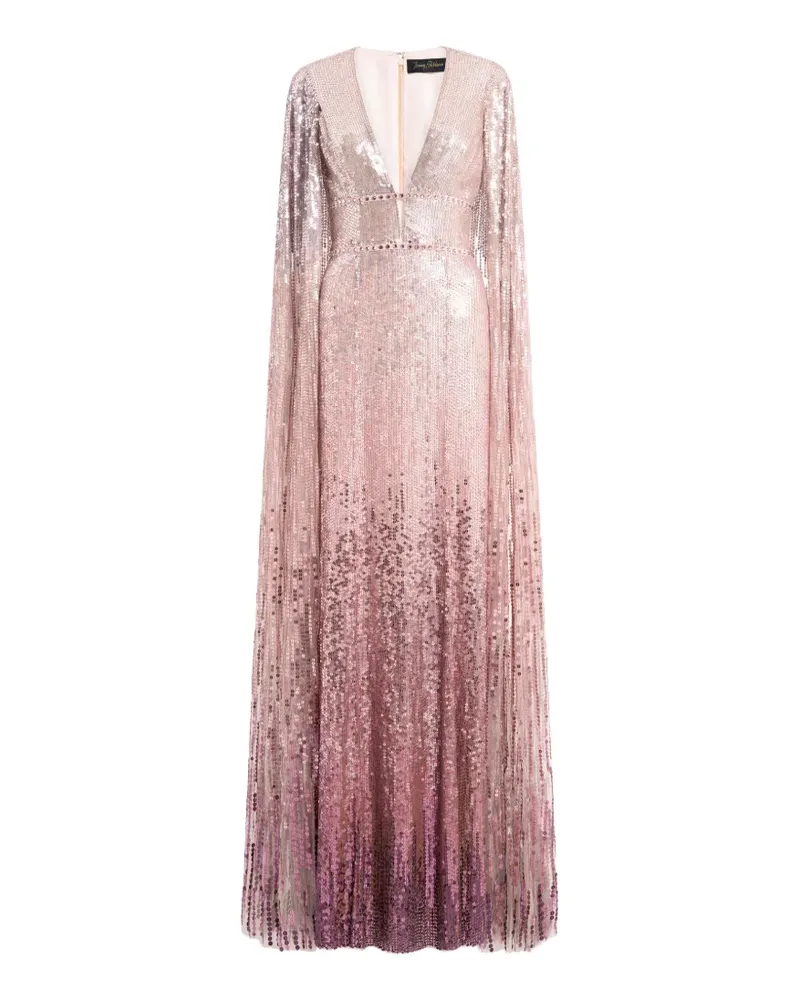 Jenny Packham Easy Breezy Maxikleid mit Pailletten - Rosa Rosa