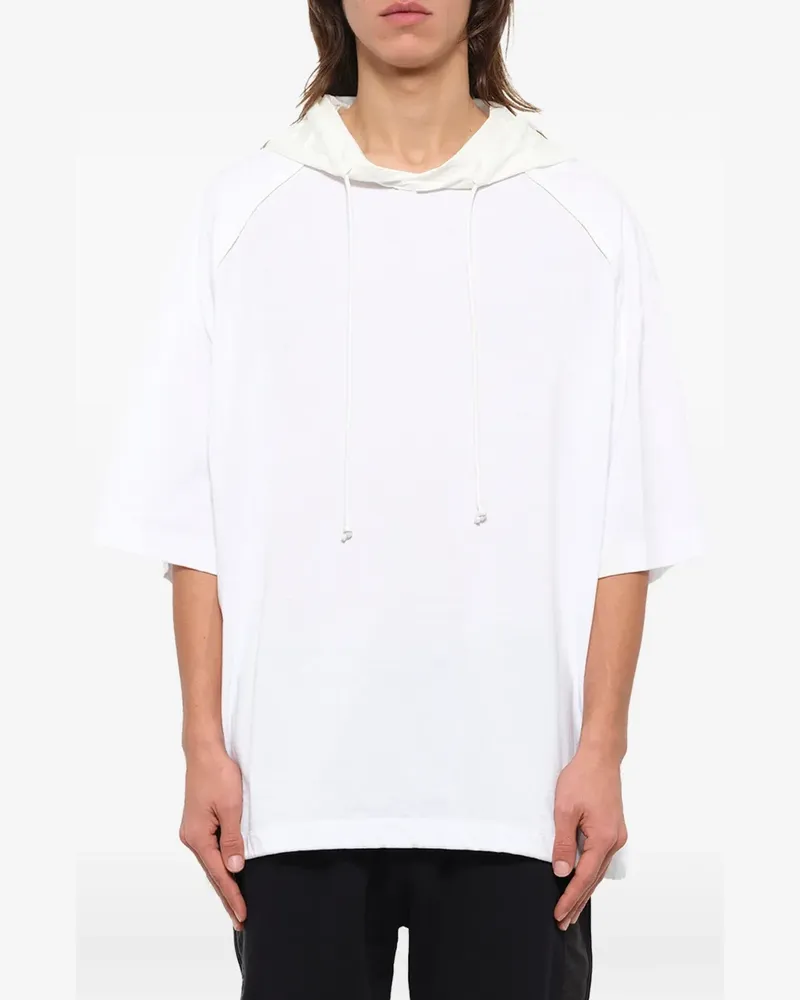 JUUN.J Hoodie mit kurzen Ärmeln - Weiß Weiß