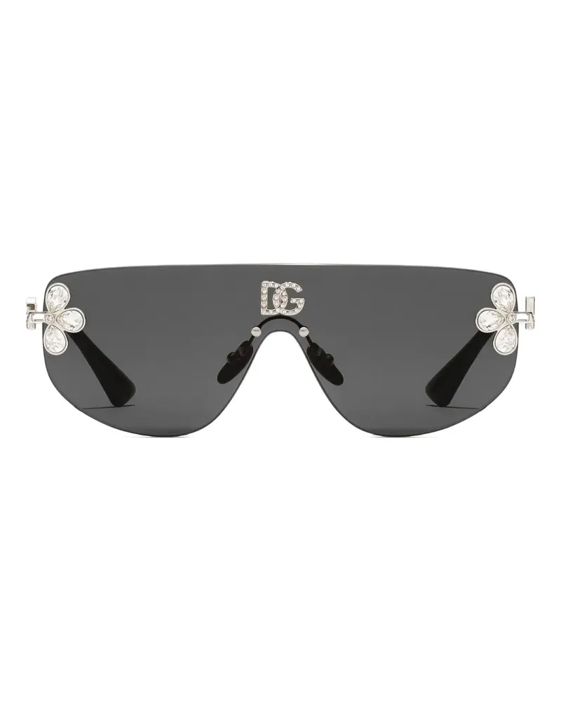Dolce & Gabbana Sonnenbrille im Oversized-Look - Grau Grau