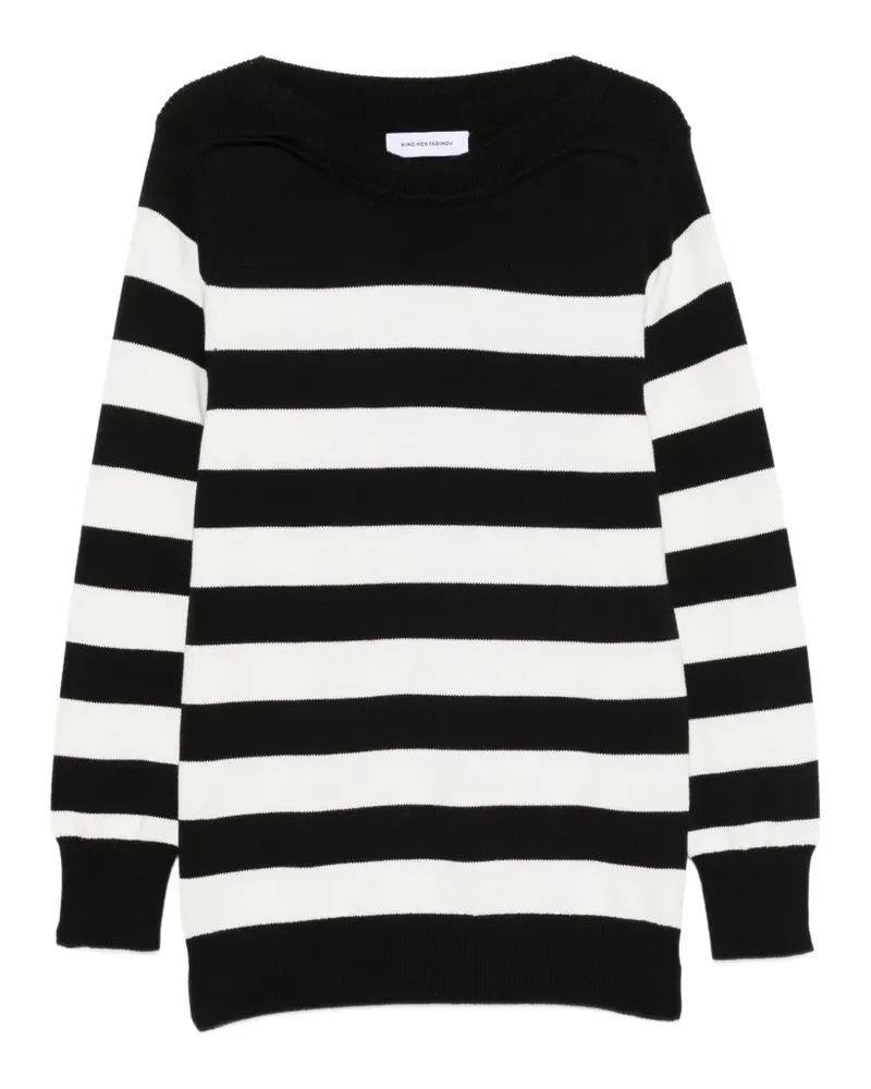 KIKO KOSTADINOV Pullover mit Querstreifen - Schwarz Schwarz