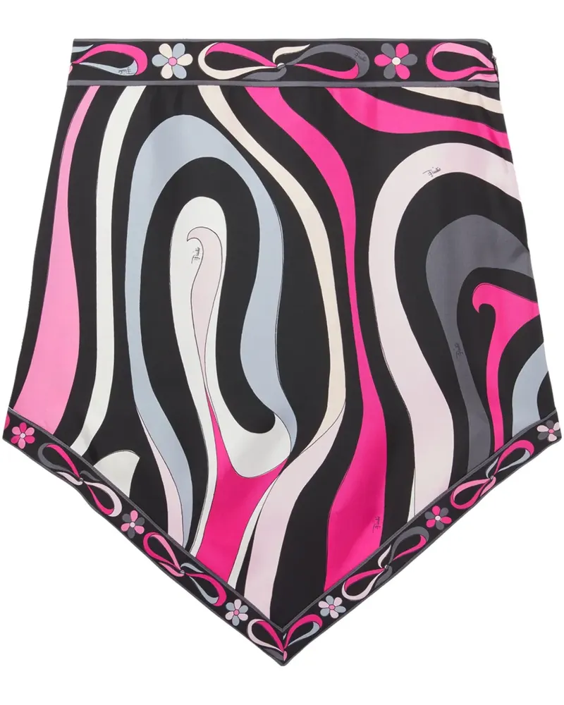 Emilio Pucci Midirock aus Seide - Schwarz Schwarz