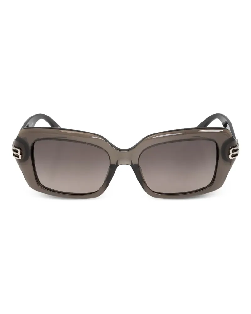 Balenciaga Sonnenbrille mit eckigem Gestell - Grau Grau