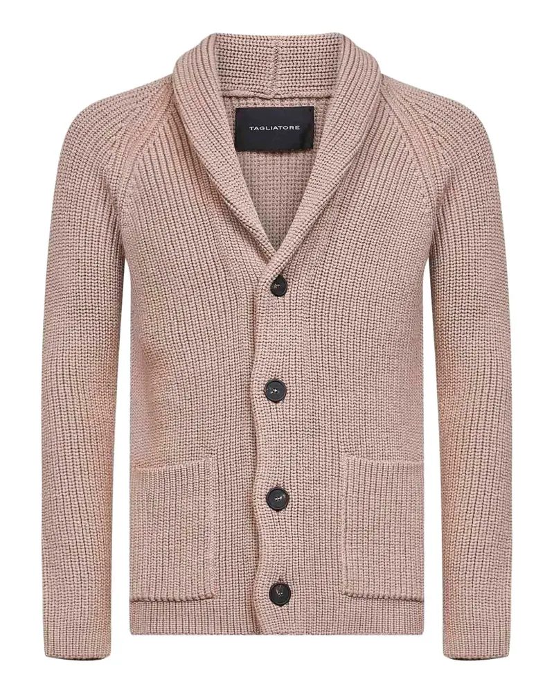 Tagliatore Geknöpfter Cardigan mit Schalkragen - Nude Nude
