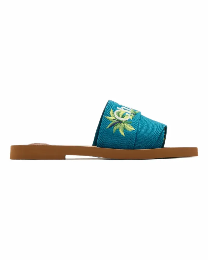 Chloé Woody Sandalen - Blau Blau