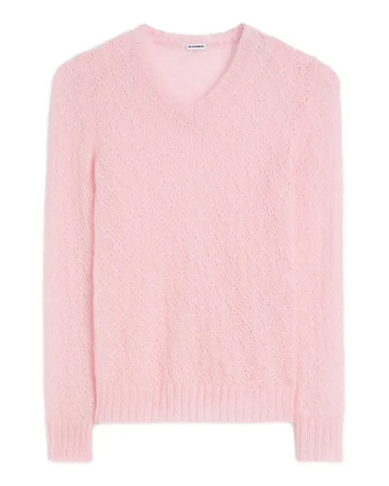 Jil Sander Pullover mit V-Ausschnitt - Rosa Rosa