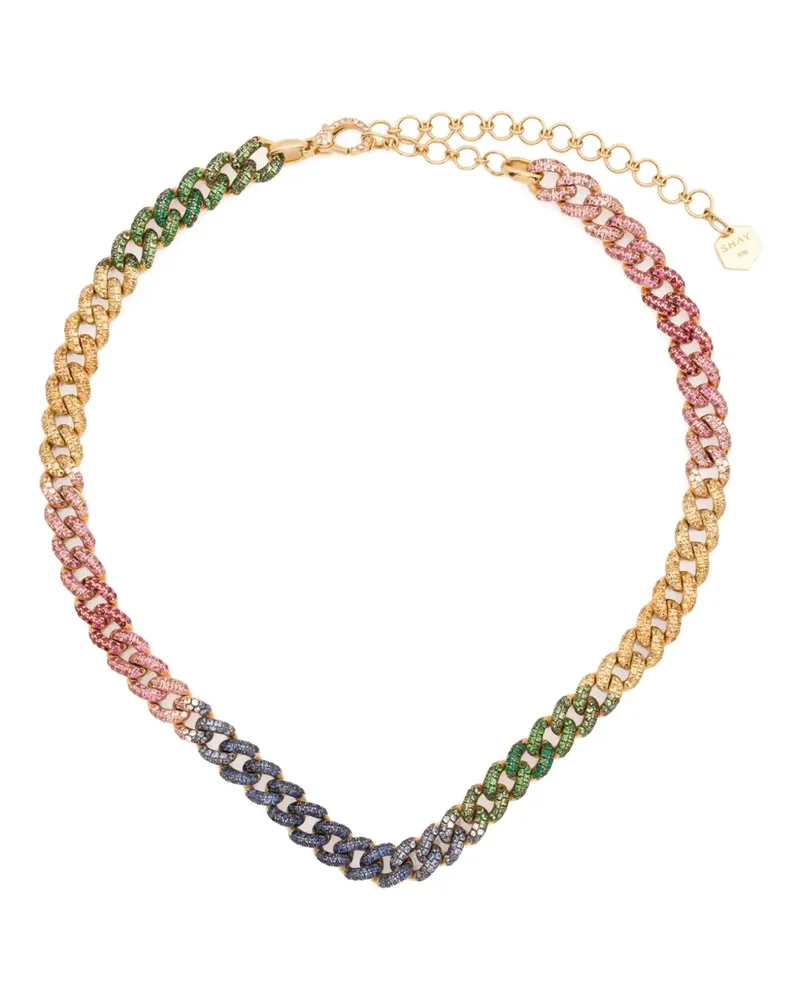 SHAY 18kt Rainbow Pave Gelbgold-Choker Gold