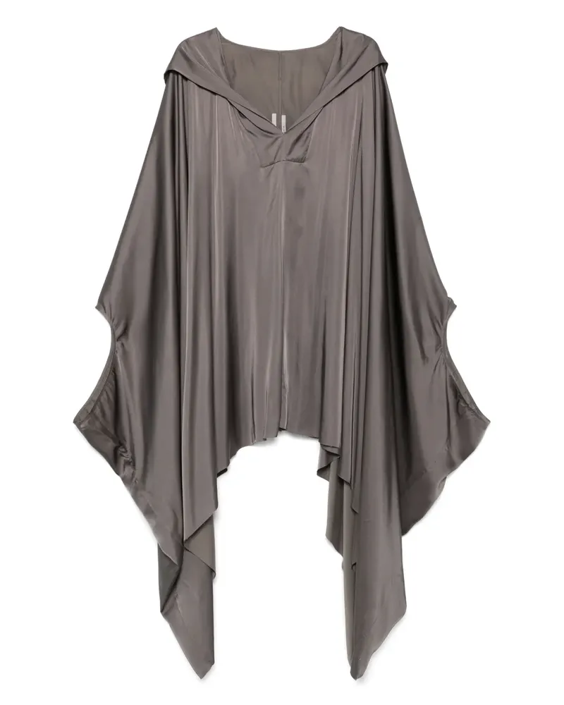 Rick Owens Kaftan mit Kapuze - Grau Grau