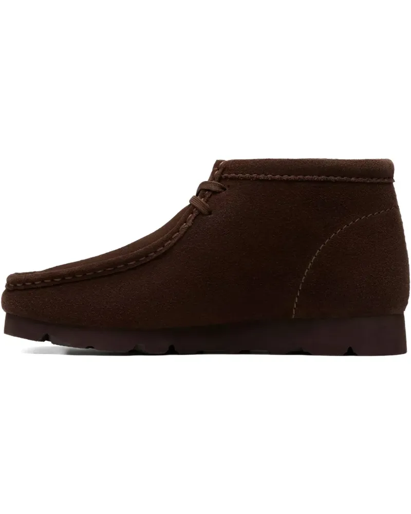 Clarks suede lace-up boots - Braun Braun