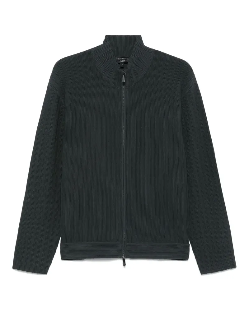 Emporio Armani Texturierte Jacke - Blau Blau