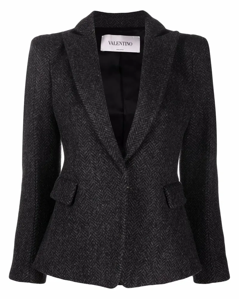 Valentino Garavani Blazer mit Zickzackmuster - Grau Grau