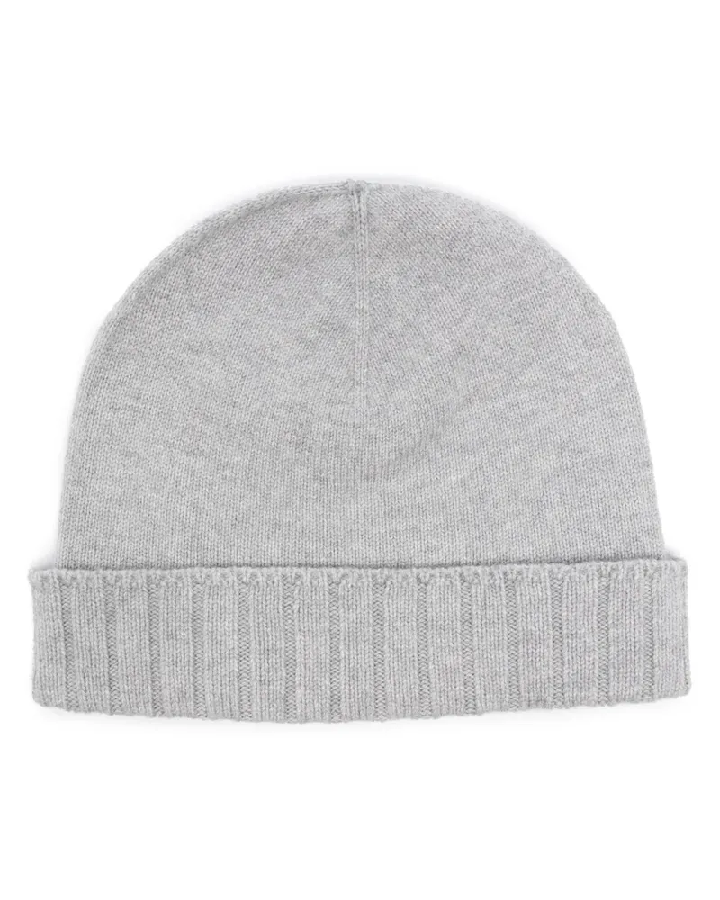 Eleventy Fein gestrickte Beanie - Grau Grau