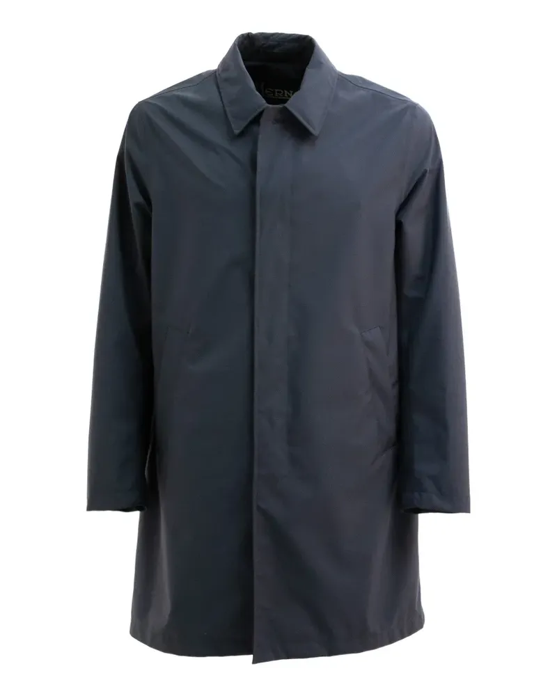 Herno point-collar coat - Blau Blau