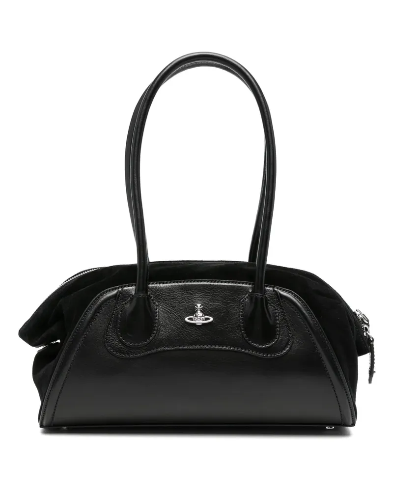 Vivienne Westwood small Shirley Orb shoulder bag - Schwarz Schwarz