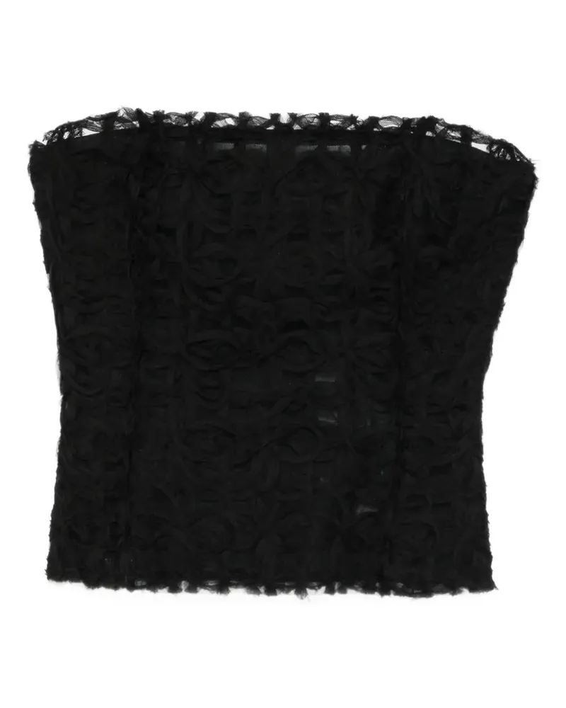 Akris floral corsage top - Schwarz Schwarz