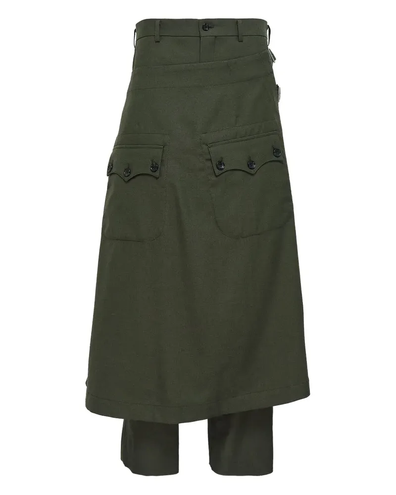 Comme des Garçons Hose mit Taschendetail - Grün Grün