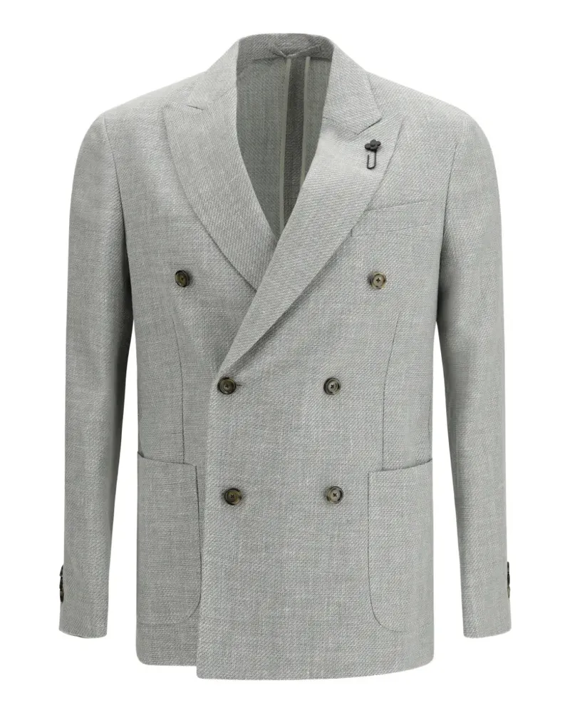 LARDINI double-breasted blazer - Grau Grau