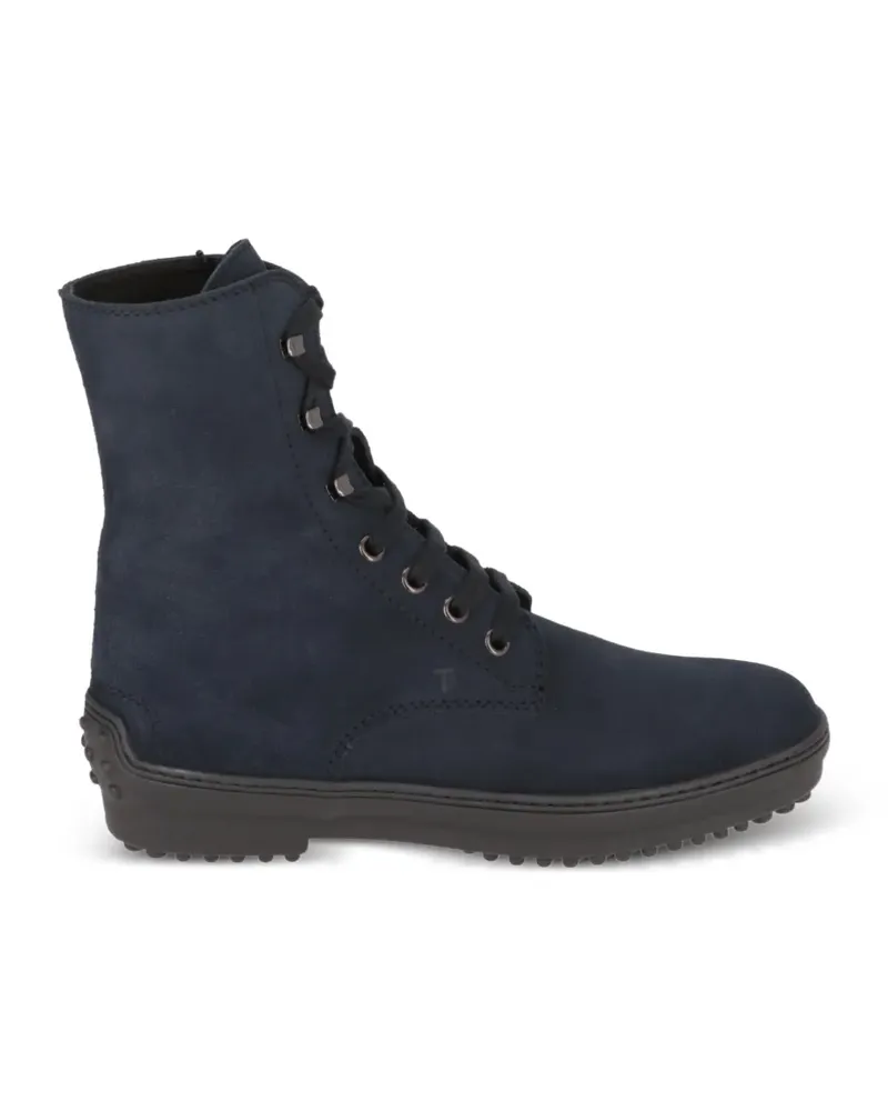 TOD'S Military-Stiefel mit Schnürung - Blau Blau