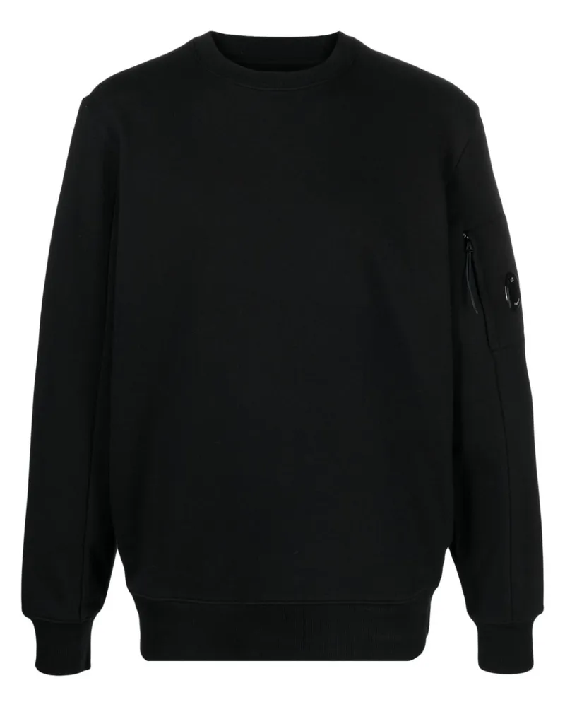 C.P. Company Sweatshirt mit Linsen-Detail - Schwarz Schwarz