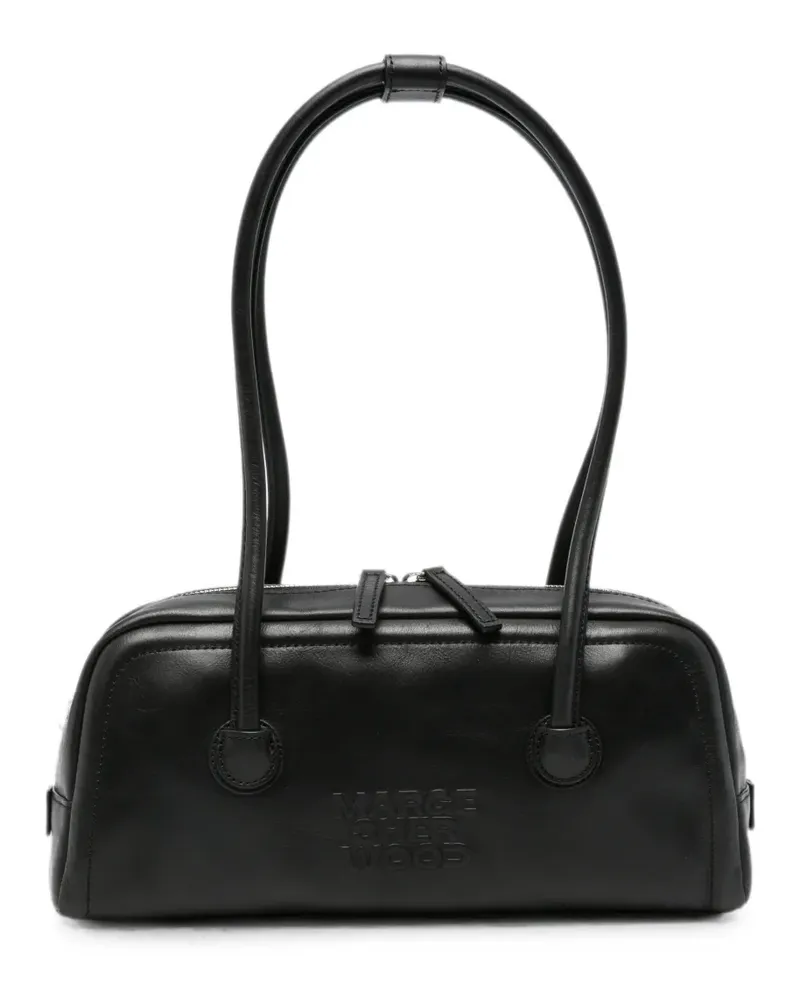 Marge Sherwood Soft Boston Schultertasche mit Logo-Prägung - Schwarz Schwarz