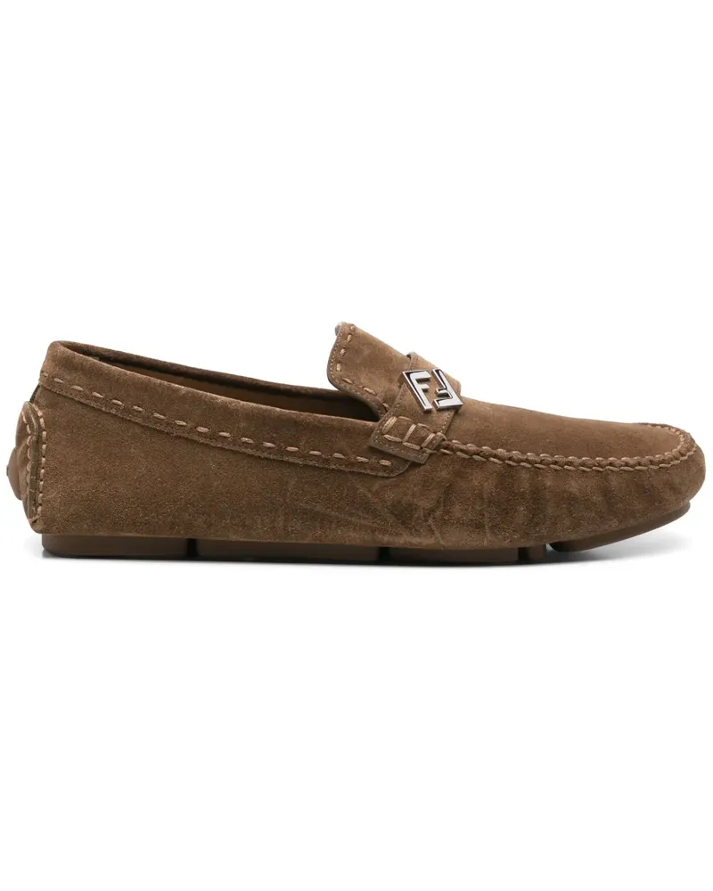 Fendi Driver FF Loafer - Braun Braun