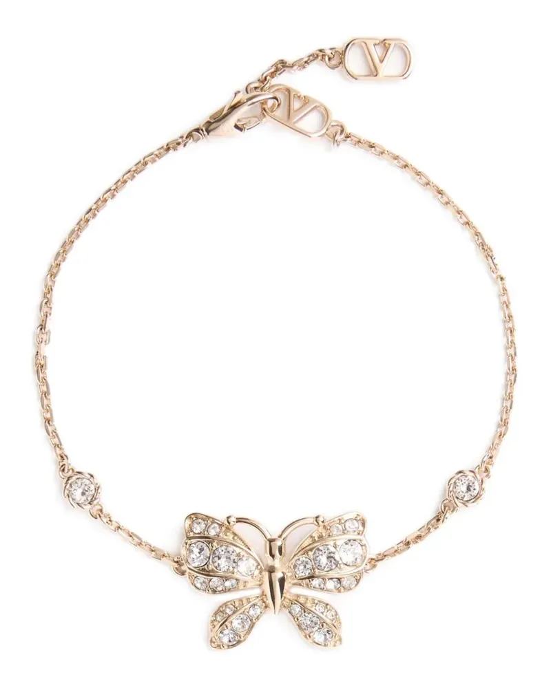 Valentino Garavani Flutterby Armband aus Mehl und Swarovski® Kristallen - Gold Gold