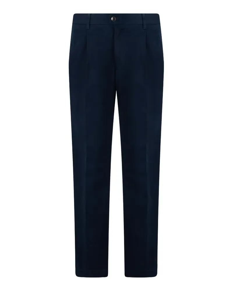 Slowear Straight-Leg-Hose mit Falten - Blau Blau