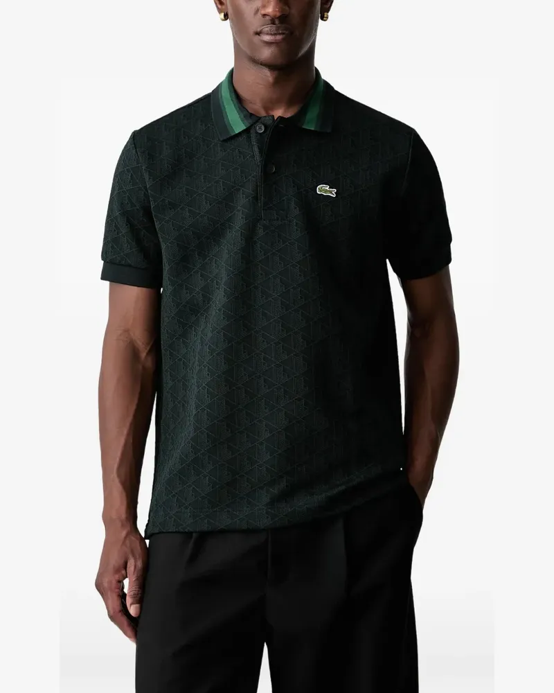 Lacoste Poloshirt mit Monogramm - Grün Grün